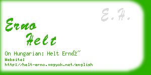 erno helt business card